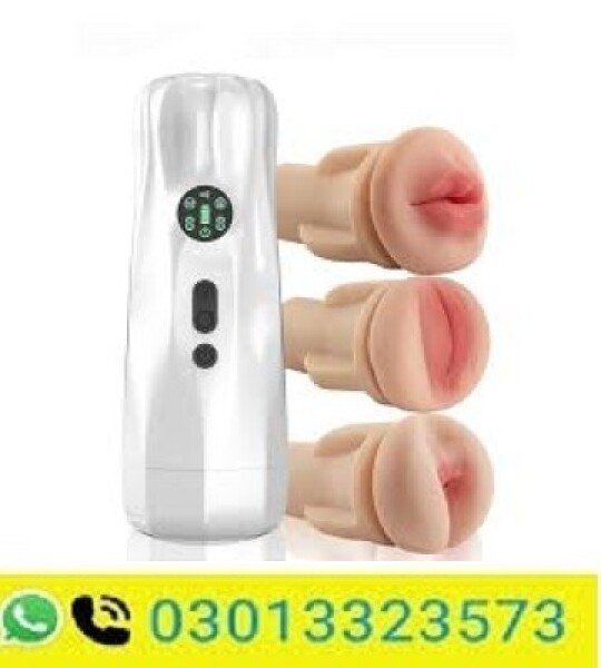 Automatic Male Masturbator With Three Removable Sleeves