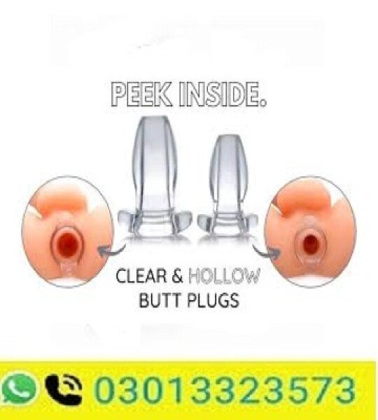 Master Series Gape Glory Clear Hollow Plug